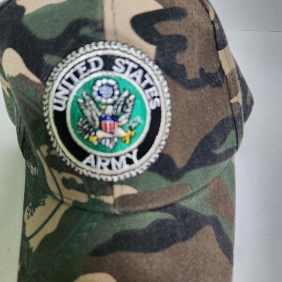 Vintage US Army Camouflage Wool Cap Unisex One Size - Picture 4 of 7